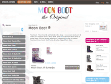 Tablet Screenshot of moon-boot.com